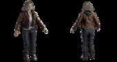 Grace Ashcroft de Resident Evil 9 Requiem CON MOVIMIENTO EN BOCA Y CEJAS CON RELOJ HAMILTON CON SUS DOS CAMISETAS TODO EN UNO (CAMISETA INICIO DE JUEGO Y CAMISETA SEGUNDA PARTE DE JUEGO CON SANGRE)